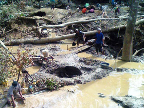 老撾、柬埔寨礦點-淘洗砂金